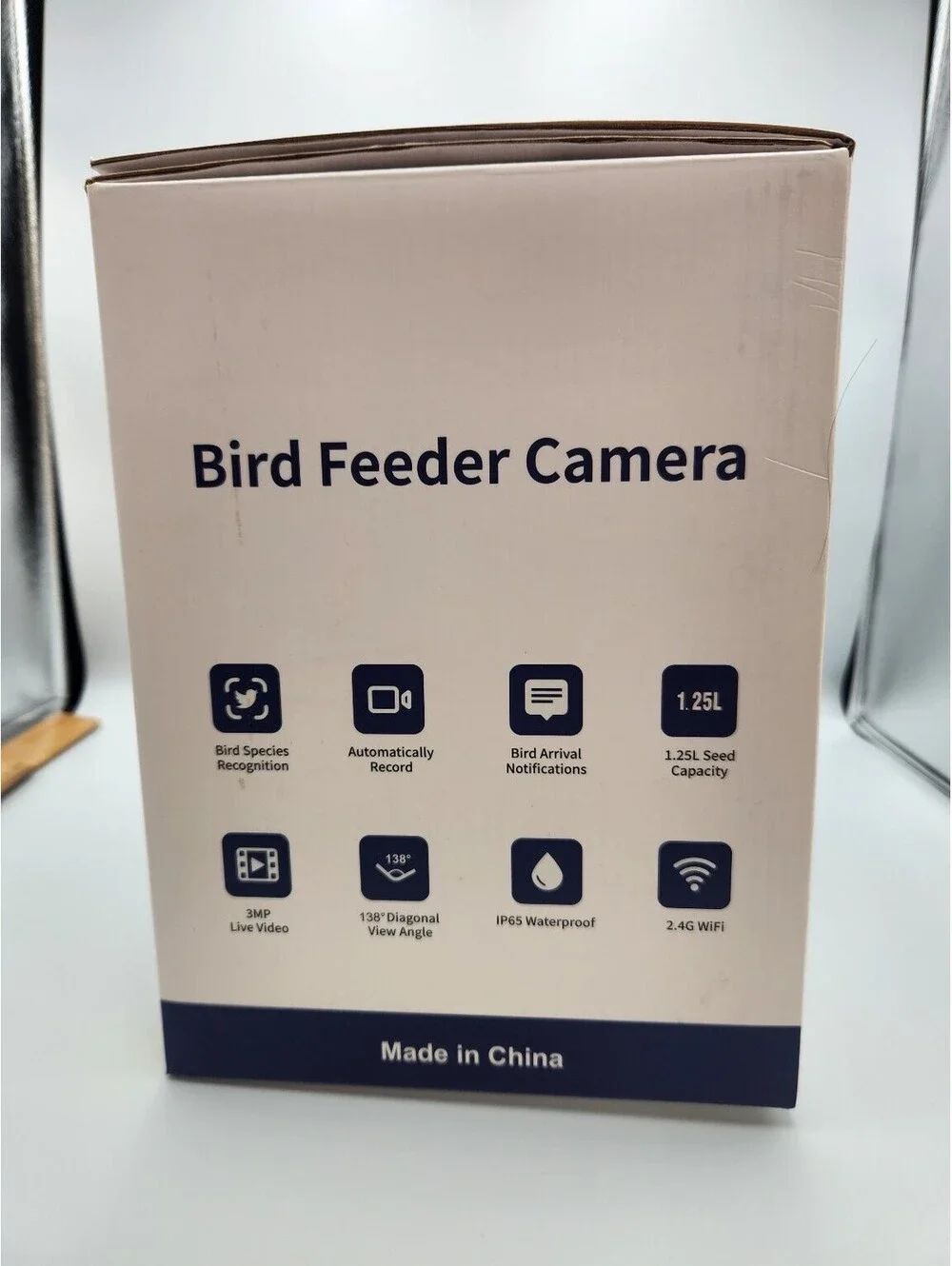 Smart Bird Feeder Camera G33 WiFi Live Video AI Recognition 1.25L Capacity  K1